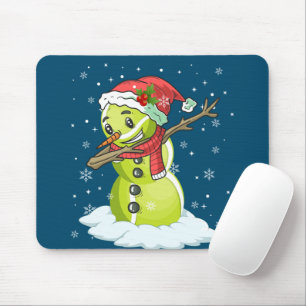 Tapis De Souris Dabbing Snowman Tennis Ball Tee Noël Noël Noël