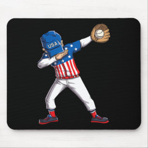 Tapis De Souris Dabbing Vendre Joueur 4 Juillet Drapeau Américain