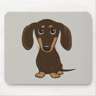 Tapis De Souris Dachshund au chocolat mou  Doigt Wiener