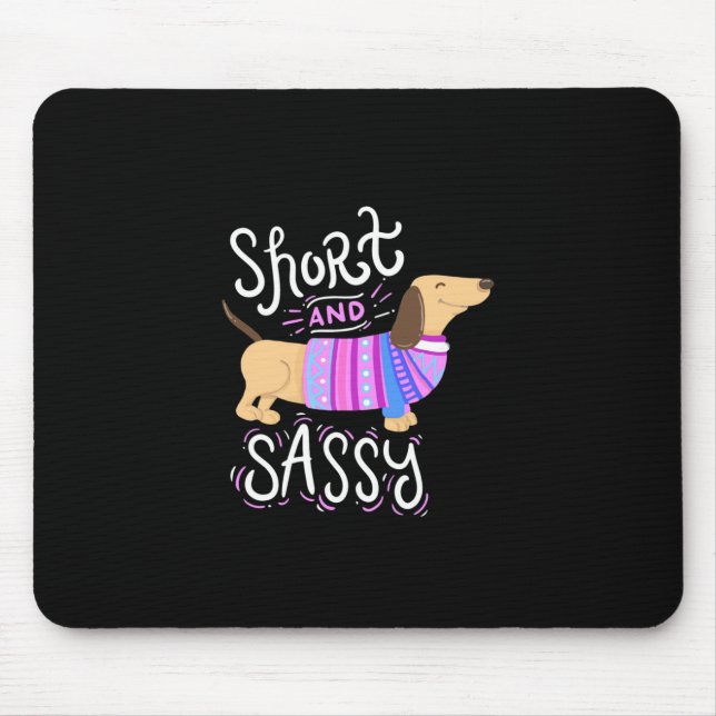 Tapis De Souris Dachshund Court Et Sassy (Devant)