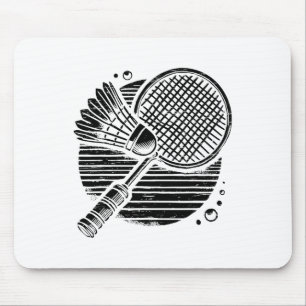 Tapis De Souris Dachshund Dog Badminton Player Shuttle