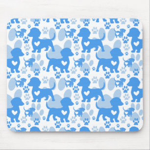 Tapis De Souris Dachshund Love Chien Mousepad