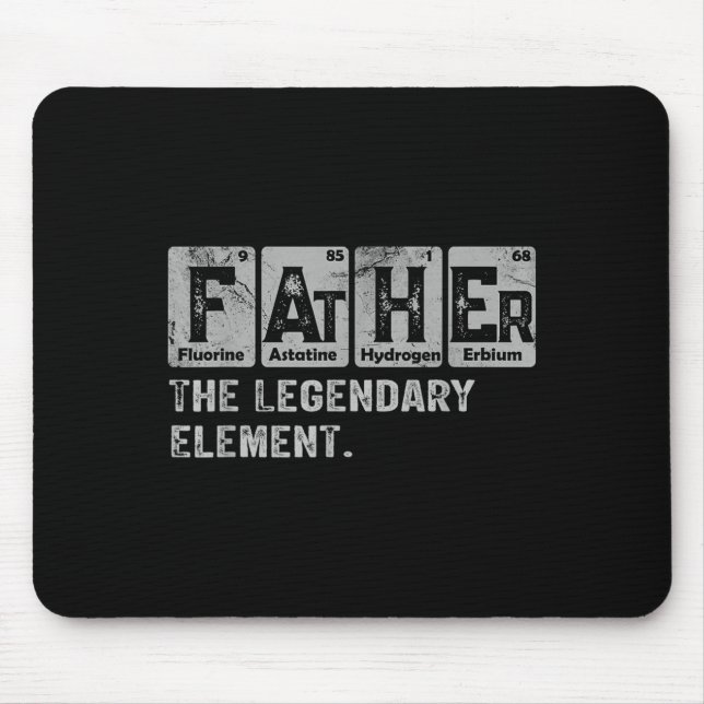 Tapis De Souris Dad And Son Matching Fathers Day Cool Family Scien (Devant)