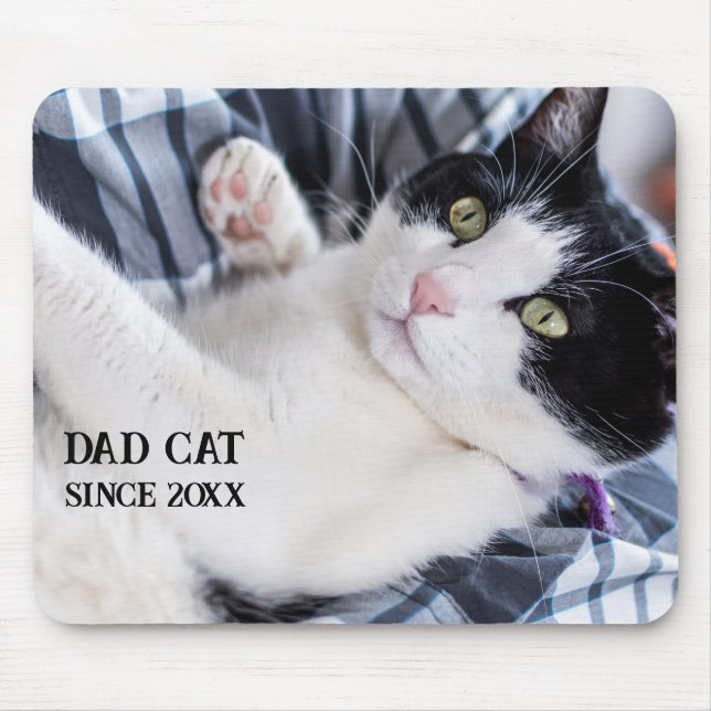 Tapis De Souris Daddy cat since Photo cute cat (Devant)