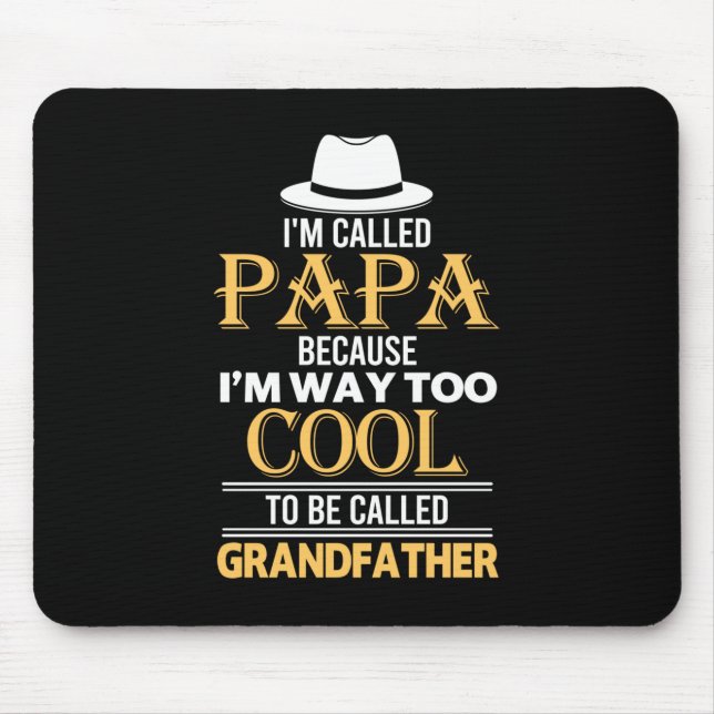 Tapis De Souris Daddy Don À Appeler Grand-Père (Devant)