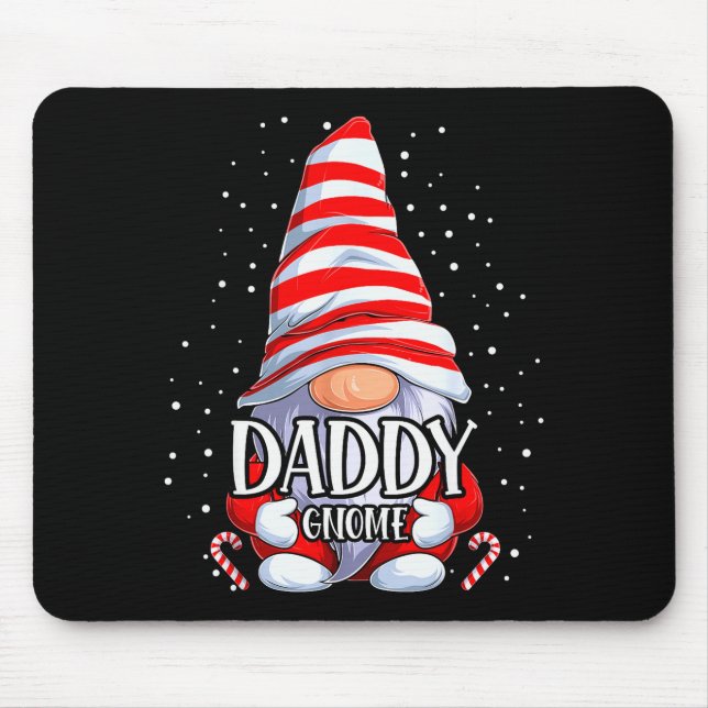 Tapis De Souris Daddy Gnome Christmas Pajamas Matching Family Grou (Devant)