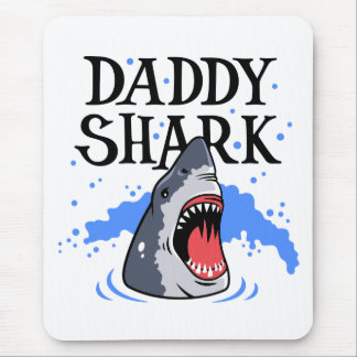 Tapis De Souris Daddy Shark - Grand Blanc