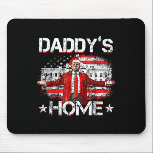 Tapis De Souris Daddys Accueil Trump Xmas 2024 Trump amusant prend