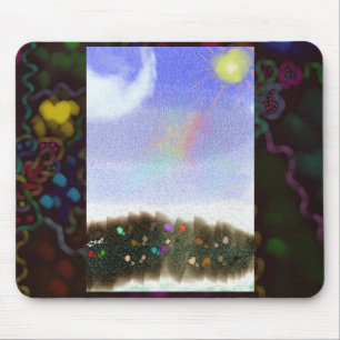 Tapis de souris d'affichage de douche de printemps