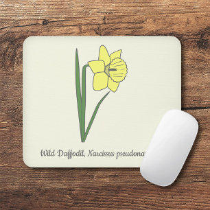 Tapis De Souris Daffodile botanique Pastel Flower