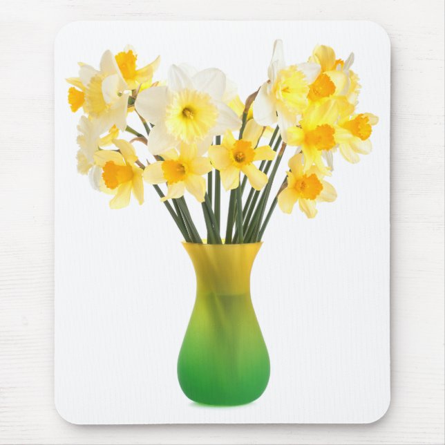 Tapis De Souris Daffodiques dans un Vase Mousepad (Devant)