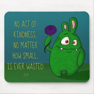 Tapis De Souris Dahlia le monstre w/quote, mousepad