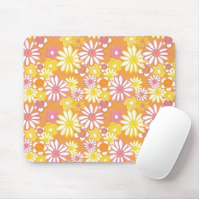 Tapis De Souris Daisies d'été Mousepad (Avec souris)