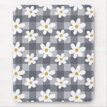 Daisy Days Mousepad - En vichy noir