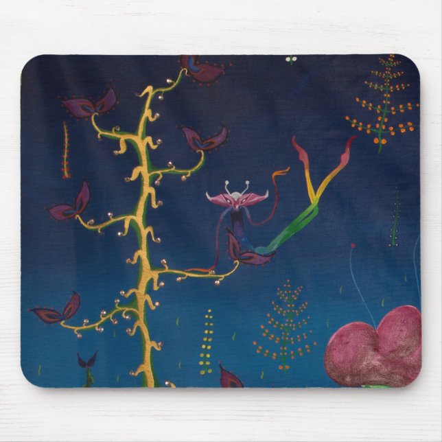 tapis de souris d'alien d'arc-en-ciel (Devant)