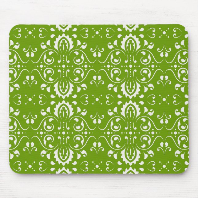 Tapis De Souris Damask - Vert (Devant)