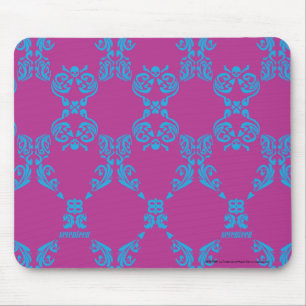 Tapis De Souris Damassé Aqua-Pourpre