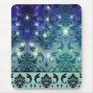 Tapis De Souris Damassé de diamant, QUIRLANDES ÉLECTRIQUES dans 