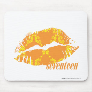Tapis De Souris Damassé jaune-orange