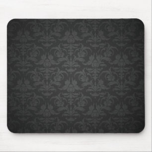 Tapis De Souris Damassé noire élégante