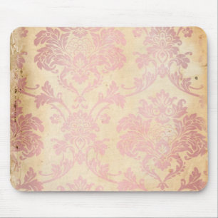 Tapis De Souris Damassé rose vintage