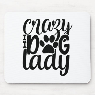 Tapis De Souris Dame du Chien Fou
