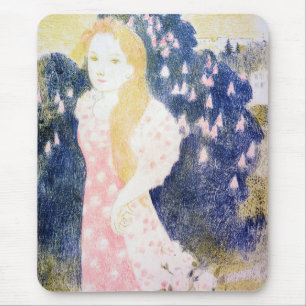 Tapis De Souris Dame en Robe rose, Maurice Denis