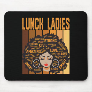 Tapis De Souris Dames du déjeuner Puissant Mois de l'histoire des 