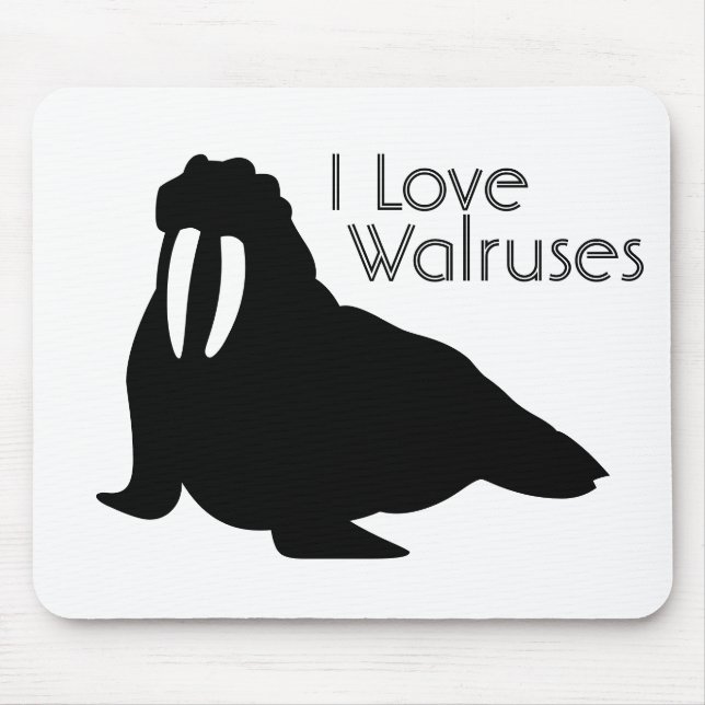 Tapis de souris d'amour de morse (Devant)