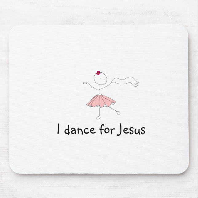 Tapis De Souris danceforhim, je danse pour Jésus (Devant)