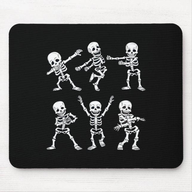 Tapis De Souris Dancing Skeletons Dance Challenge Boys Girl (Devant)