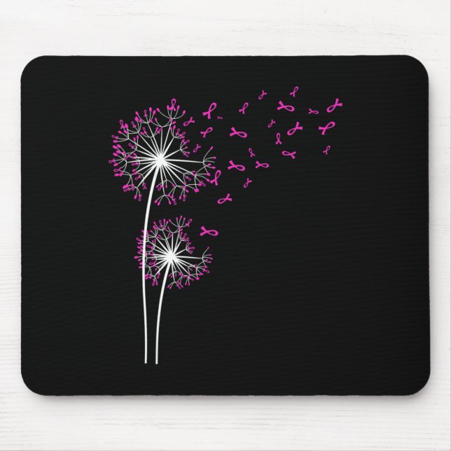 Tapis De Souris Dandelion Faith Hope Love Cancer du sein Sensibili (Devant)