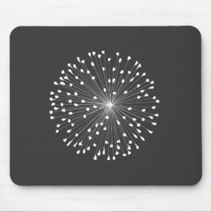 TAPIS DE SOURIS DANDELION STARBURST EN BLANC
