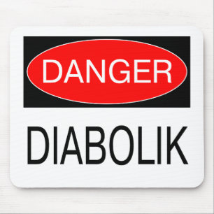 Tapis De Souris Danger - Diabolik T-Shirt Drôle Mug Chapeau Sac Ta