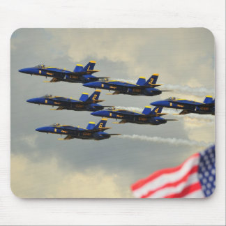 Tapis de souris d'anges bleus