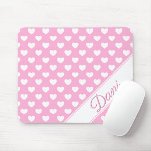 Tapis De Souris Dani - Nom personnalisé Modèle, Pastel Pink