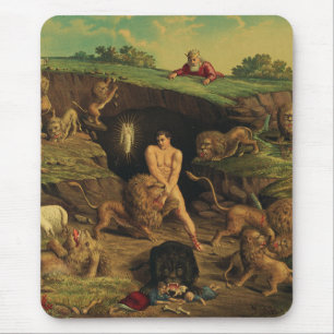 Tapis De Souris Daniel dans la fosse aux lions