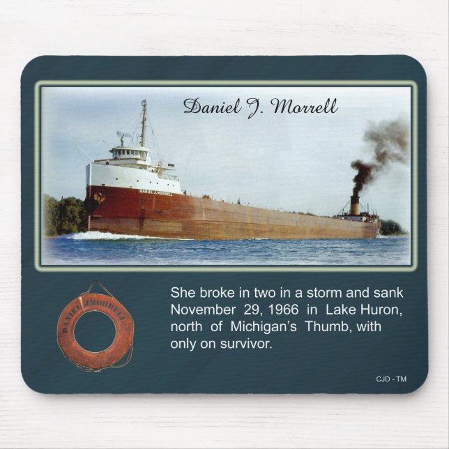 Tapis De Souris Daniel J. Morrell naufrage mousepad (Devant)