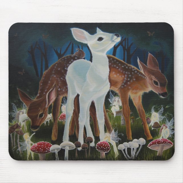 Tapis De Souris ~ d'anneau de Faery de faon Mousepad/tapis de (Devant)
