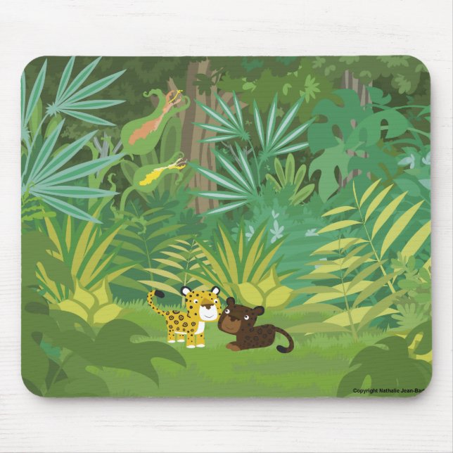 Tapis De Souris Dans la Jungle mousepad (Devant)