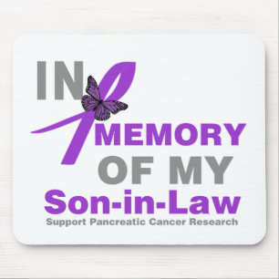 Tapis De Souris Dans la mémoire de mon Cancer pancréatique de