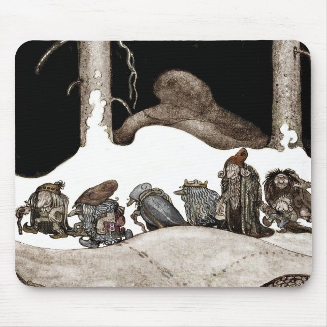 Tapis De Souris Dans la nuit de Noël Tomte-Nisse (Devant)