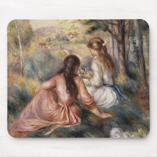 Tapis De Souris Dans le pré par Pierre-Auguste Renoir (Devant)