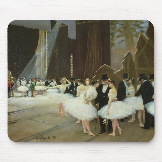 Tapis De Souris Dans les ailes au théatre de l'opéra, 1889 (Devant)
