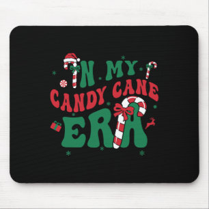 Tapis De Souris Dans mon époque de canne à sucre groovy Noël vacan