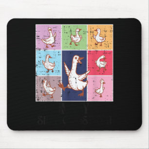 Tapis De Souris Dans My Goose Silly Era Retro Mème Honte Animal Fe