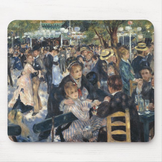 Tapis De Souris Danse au Moulin de la Galette - Renoir Peinture (Devant)