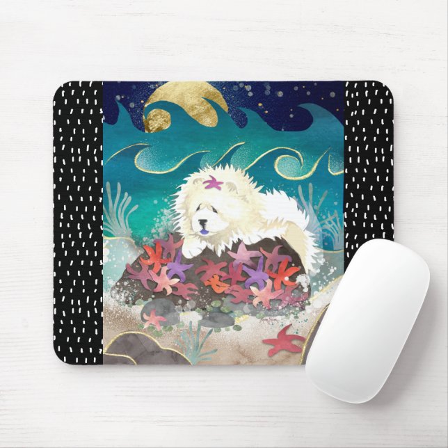 Tapis De Souris DANSE AVEC LE STARZ Cream Chow - Mousepad (Avec souris)