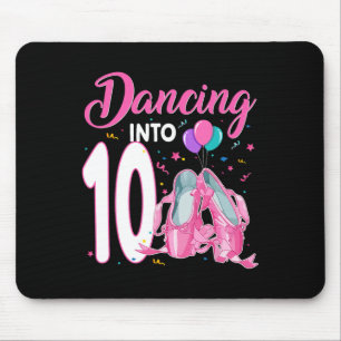 Tapis De Souris Danse Dans 10 Ans Anniversaire Ballerina Girl P
