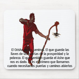 TAPIS DE SOURIS DANSE D'ELEGGUA PAR LIZ LOZ